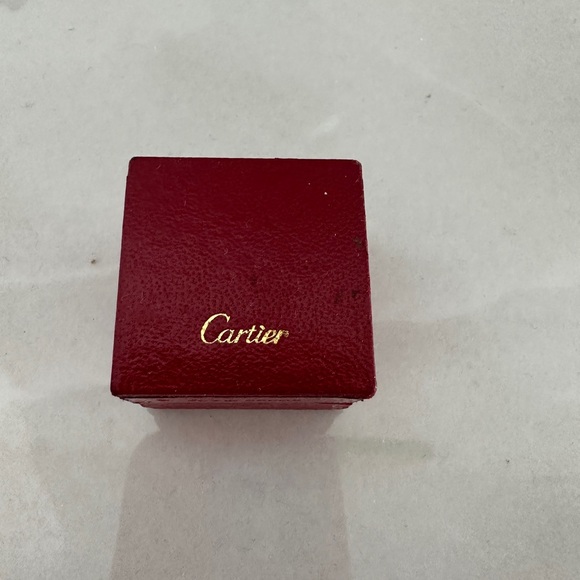 Vintage Cartier Red and Gold Metallic Ring Box Swiss Made ￼ - Picture 5 of 10